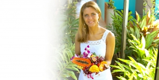 Louise Koch med frugtfad